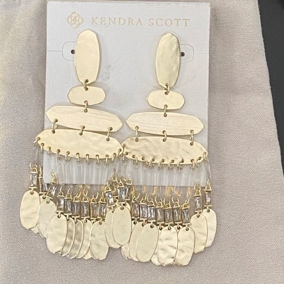 Kendra Scott Jewelry - Kendra Scott Nicola 14k plated Gold Chandelier Earrings